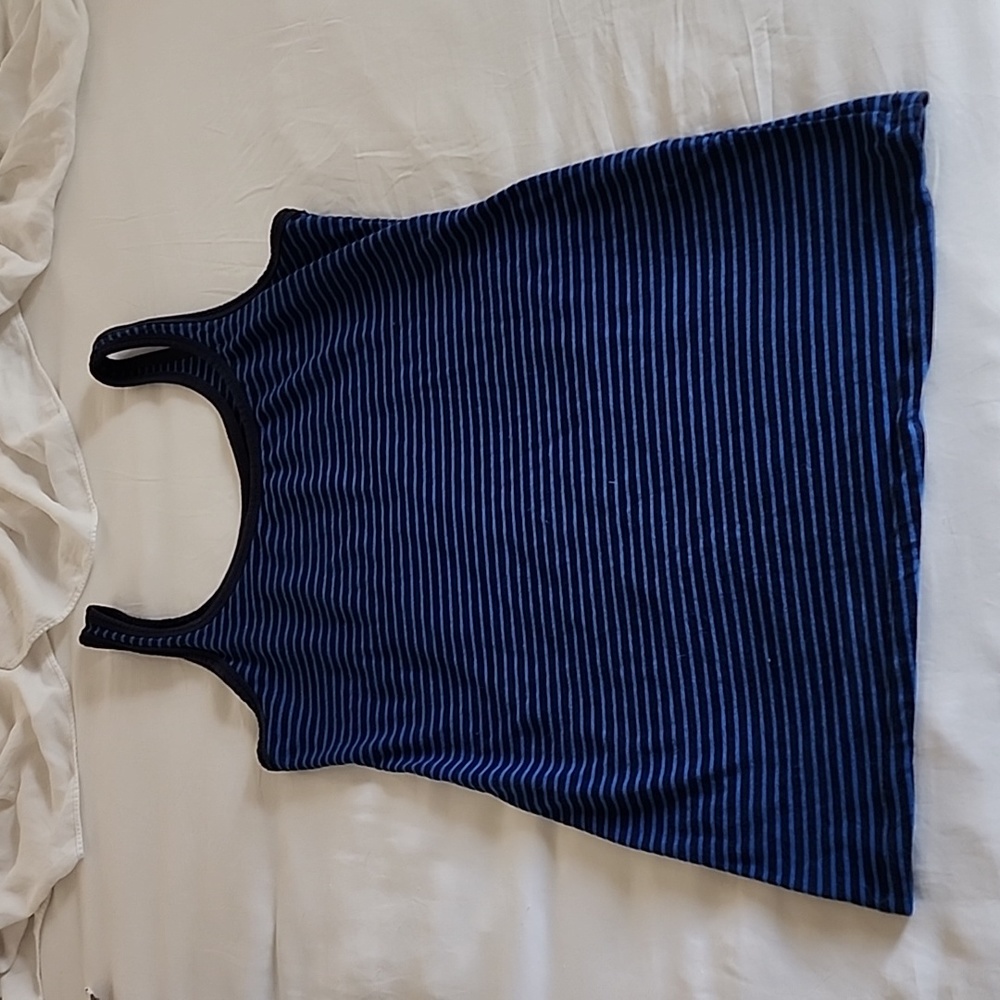 ✨️3 for $15✨️ BumpStart Blue Striped Maternity Tank Size Small